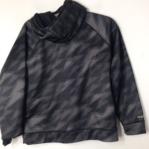 Under Armor youth large space Grey green pullover hoody sweatshirt - Picture 2 of 4